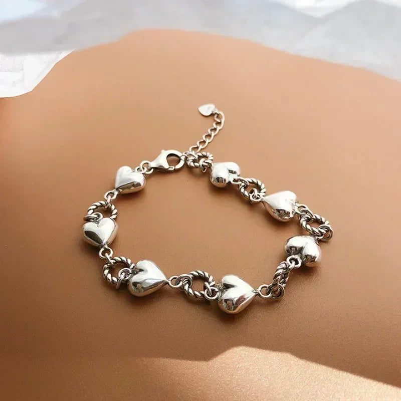 4-Piece Bangle Chain Bracelet Set