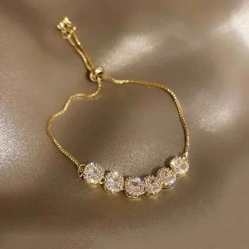 4-Piece Bangle Chain Bracelet Set