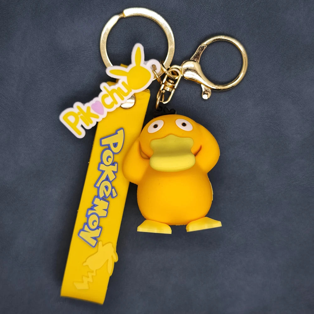 Pokemon Keychain Pikachu Koda Duck Pendant Jewelry Figurines Doll Cartoon