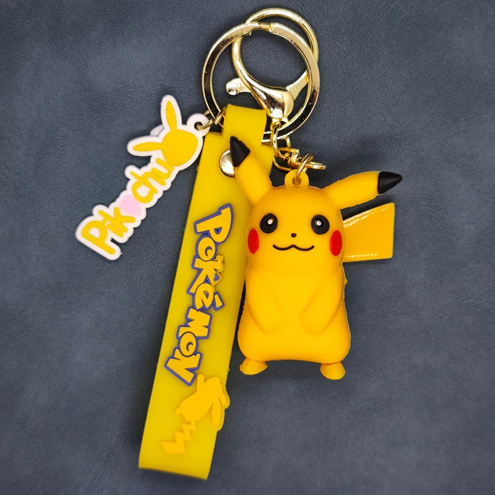 Pokemon Keychain Pikachu Koda Duck Pendant Jewelry Figurines Doll Cartoon