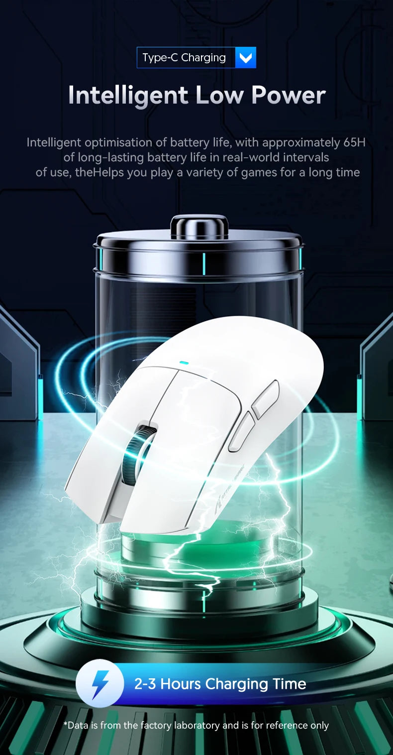 Attack Shark X11 Wireless Mouse,Bluetooth/2.4G/wired Tri-Mode Mouse ,PAW3311 RGB Magnetic charging dock Gaming Mouse