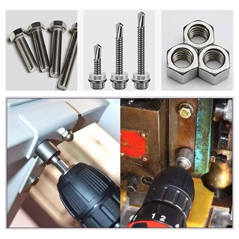 9pc internal hexagonal strong socket wrench 14pc hexagonal handle screw extension rod pneumatic screwdriver insert tool set