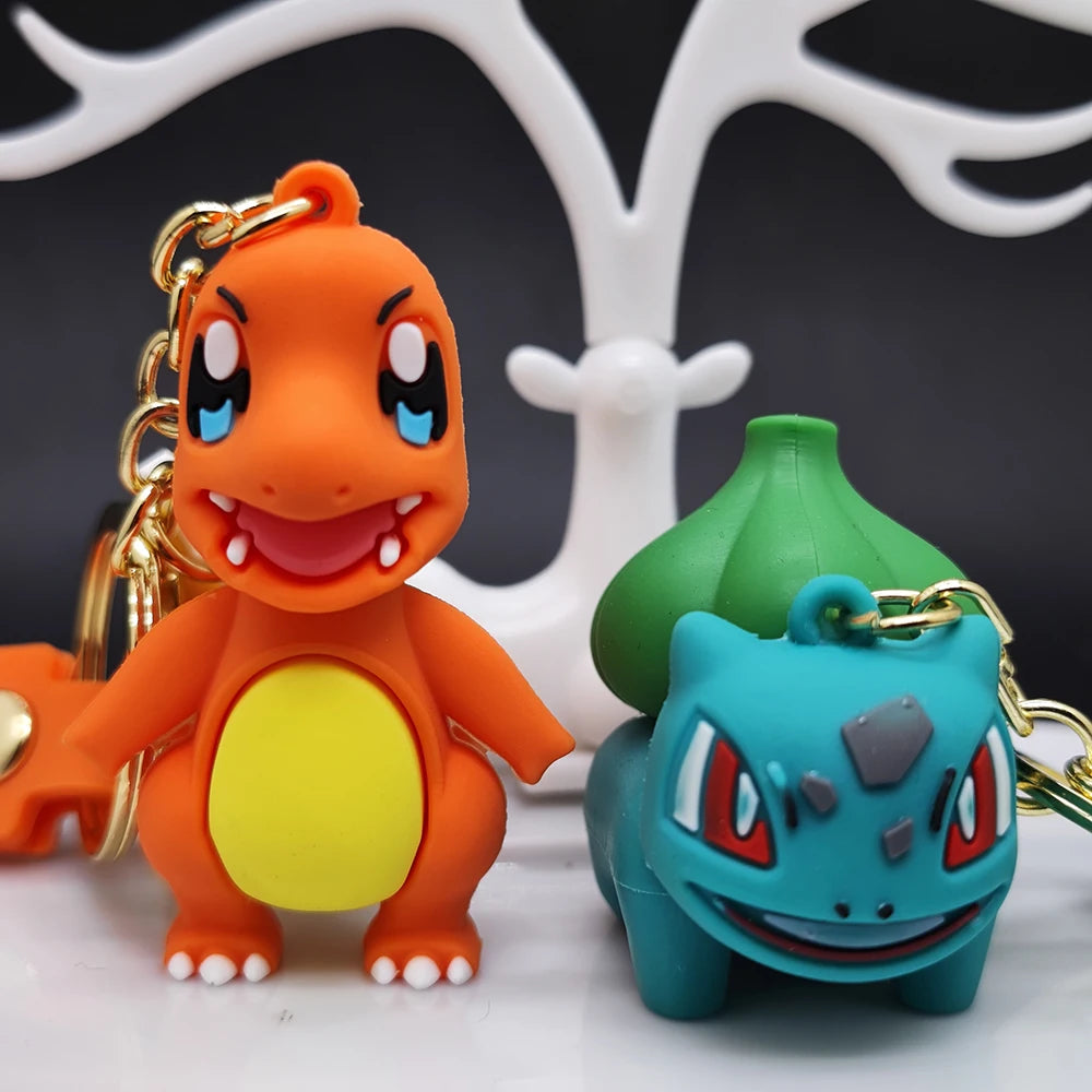 Pokemon Keychain Pikachu Koda Duck Pendant Jewelry Figurines Doll Cartoon