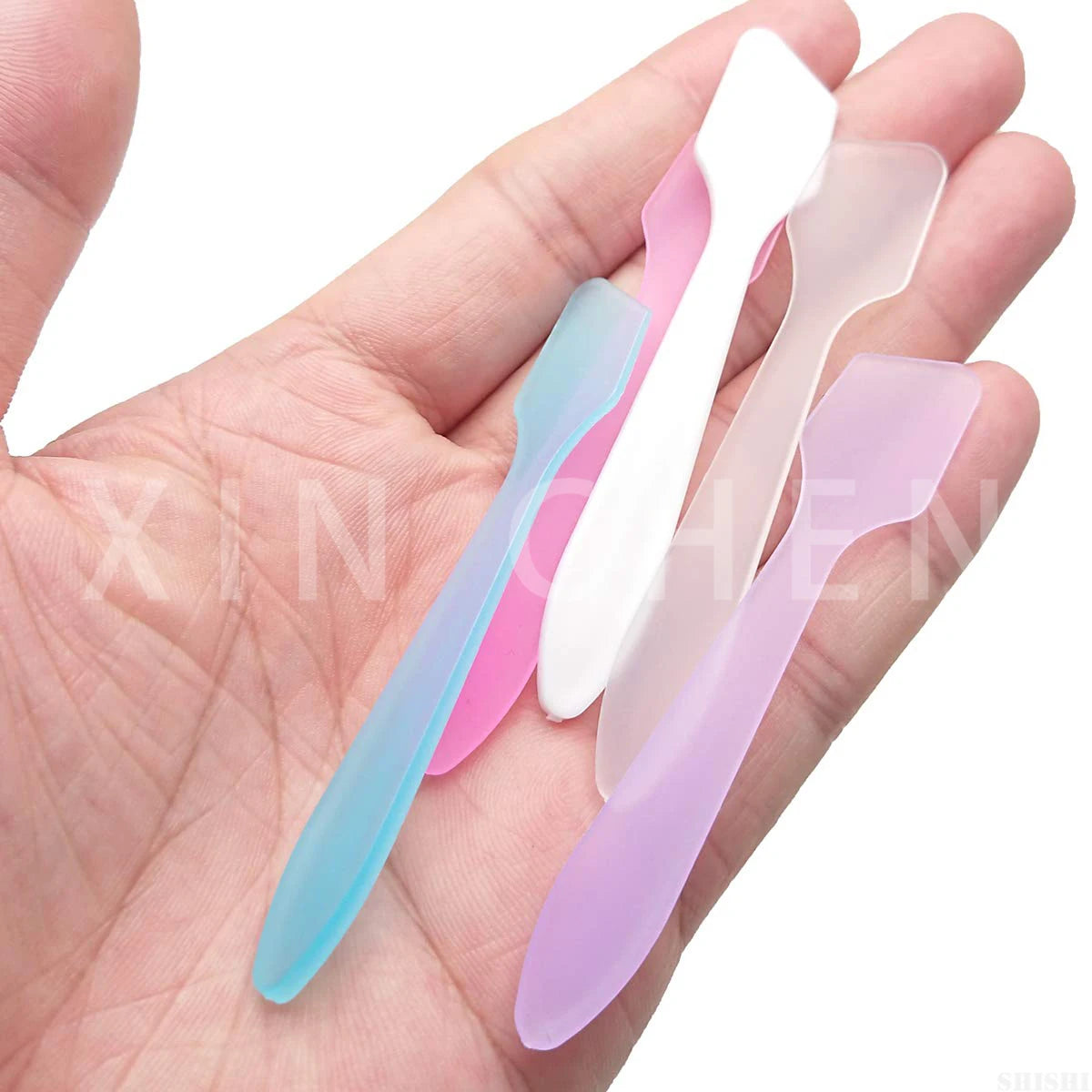 10pcs Mini Cosmetic Spatulas Face Cream Makeup Mask Spoon Cosmetic Scoop DIY Make Up Tools Cream Stick Beauty Tool Kits