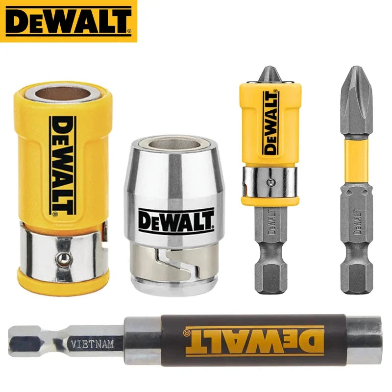 DEWALT Original PH2 SL8 Cross Slotted Drill Bits Sleeve Magnetic Ring Adapter Corner 25MM-89MM Hand Tool Accessories Series