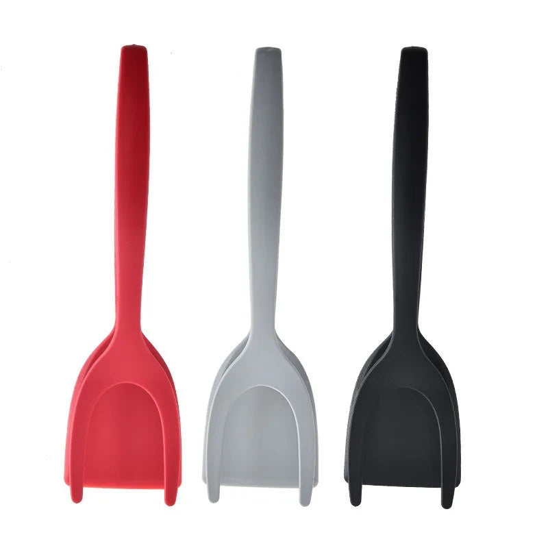 Nylon Shovel Clip Steak Spatula Clip Two-in-One Kitchen Food Clip Egg Shovel Fried Fish Fried Egg Clip Flip Shovel