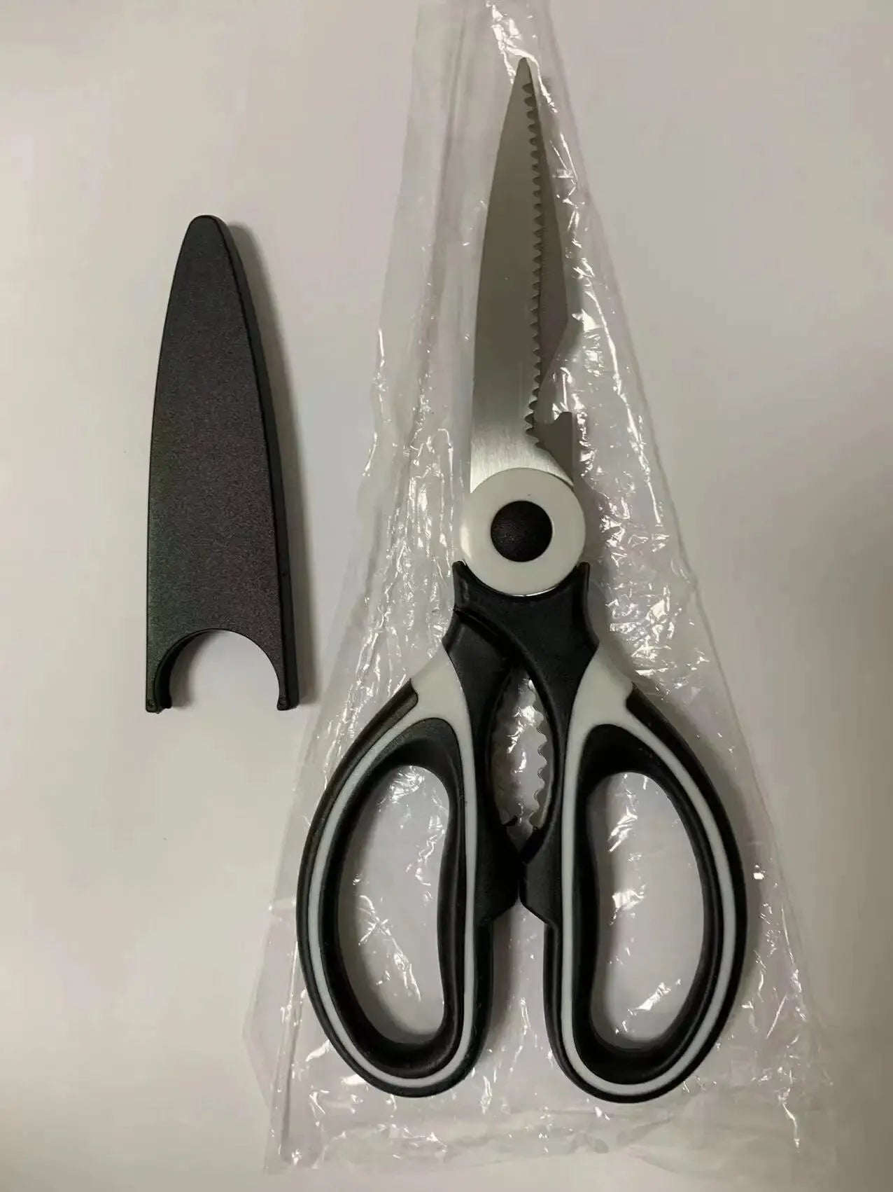 1pc Multifunctional Scissors, Steel Strong Food Scissors, Suitable For Duck, Fish And Broiler Bone Scissors, Pizza And Salad Bar