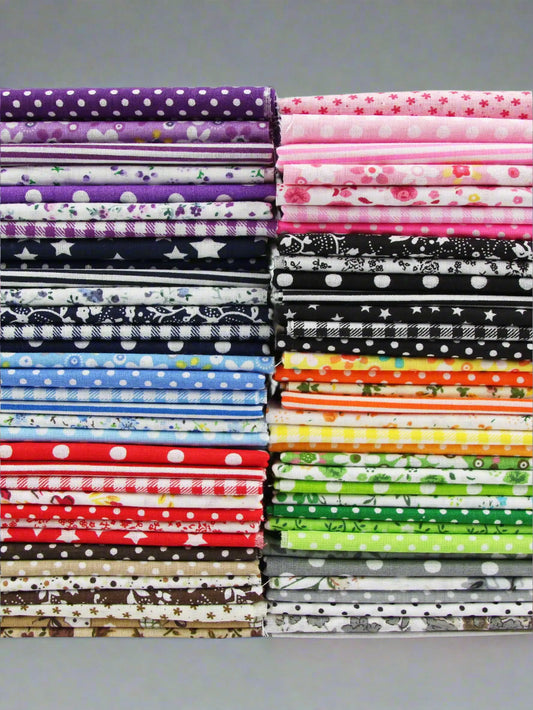 7PCS Squares Cotton Craft Fabric