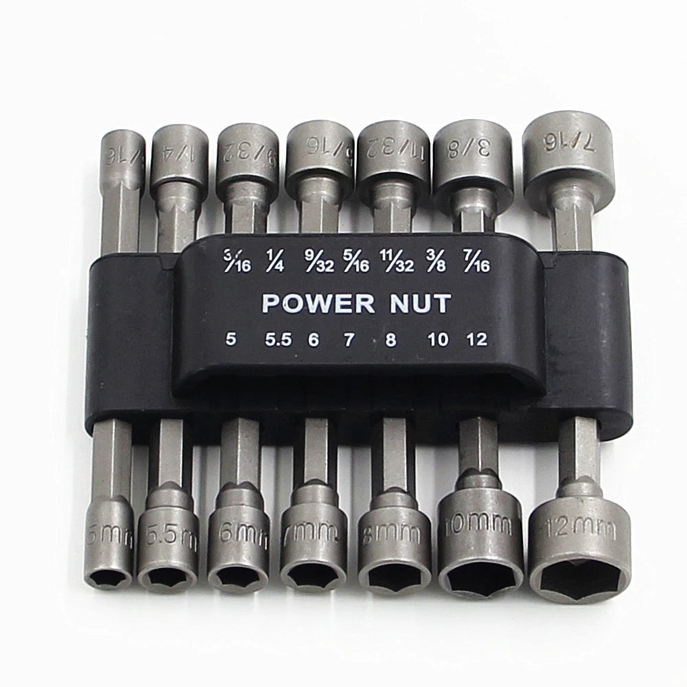 9pc internal hexagonal strong socket wrench 14pc hexagonal handle screw extension rod pneumatic screwdriver insert tool set