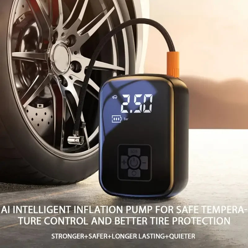 Wireless Car Air Compressor Air Pump Electric Tire Inflator Pump for Motorcycle Bicycle Boat AUTO Tyre Balls Inflatable - 1pc