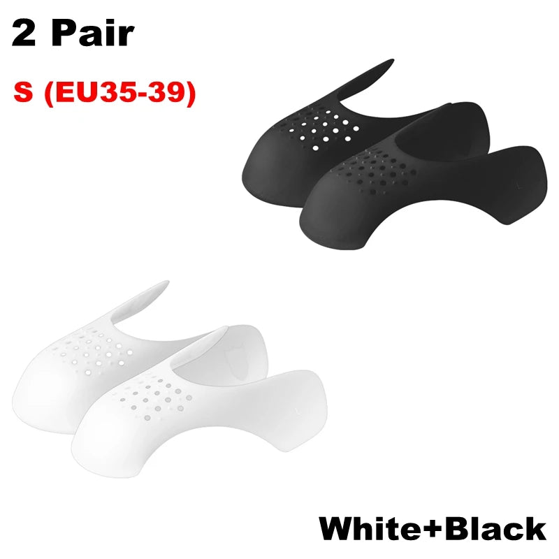 4Pcs Crease Protector Shoe Anti Crease Bending Crack Toe Cap Support Shoe Stretcher Lightweight Keeping Shield Sneakers