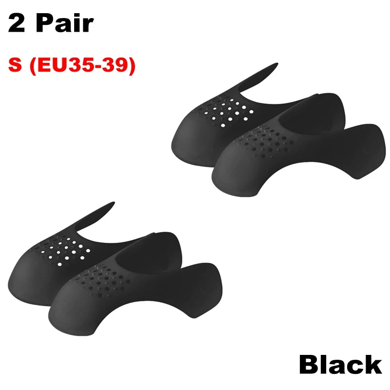 4Pcs Crease Protector Shoe Anti Crease Bending Crack Toe Cap Support Shoe Stretcher Lightweight Keeping Shield Sneakers