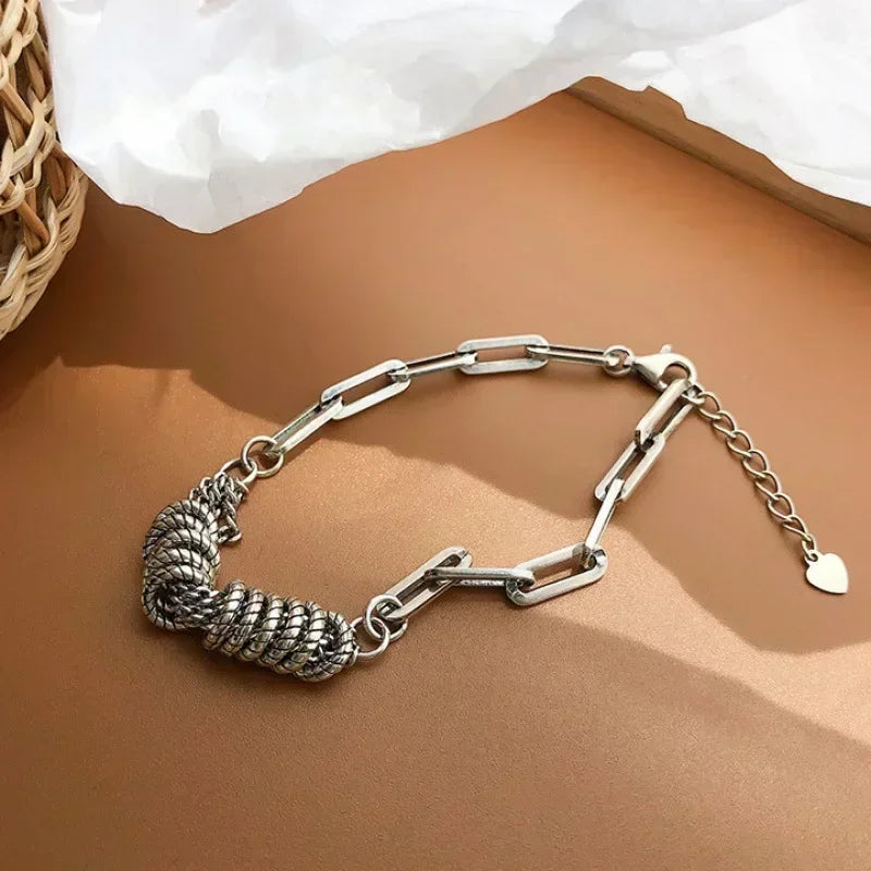4-Piece Bangle Chain Bracelet Set