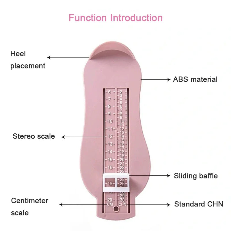 Baby Foot Length Measure Gauge Kids Toddler Shoe Size Boy Girl Measuring Ruler Fittings Children's Foot Measuring Ruler Tools