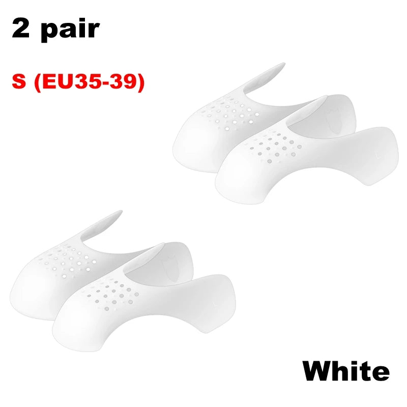 4Pcs Crease Protector Shoe Anti Crease Bending Crack Toe Cap Support Shoe Stretcher Lightweight Keeping Shield Sneakers