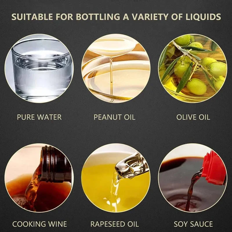 Camping BBQ Baking Vinegar Soy Sauce Spray Bottle Oil Spray Bottle for Cooking Olive Oil Sprayer Kitchen Gadgets 200/300/500ml