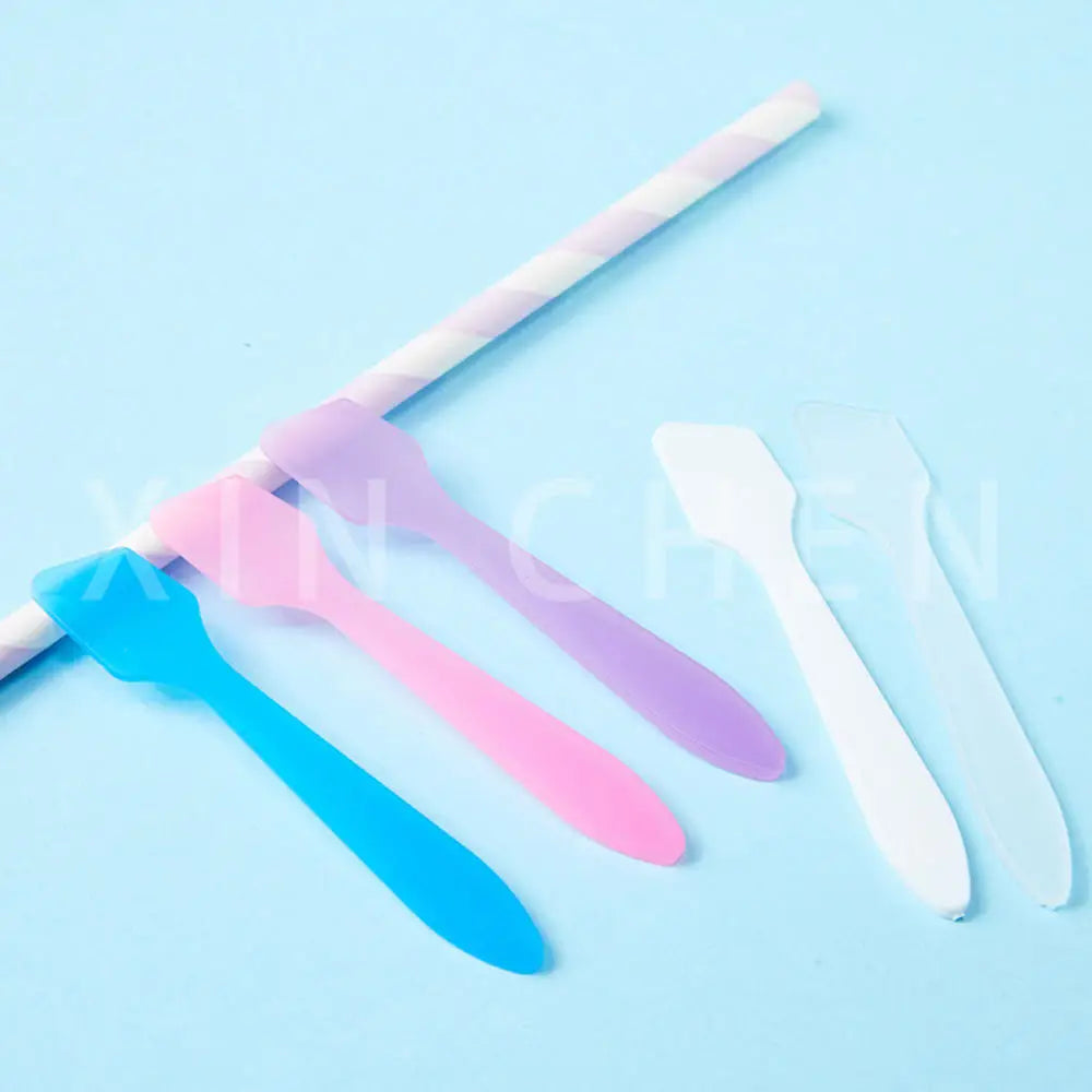 10pcs Mini Cosmetic Spatulas Face Cream Makeup Mask Spoon Cosmetic Scoop DIY Make Up Tools Cream Stick Beauty Tool Kits