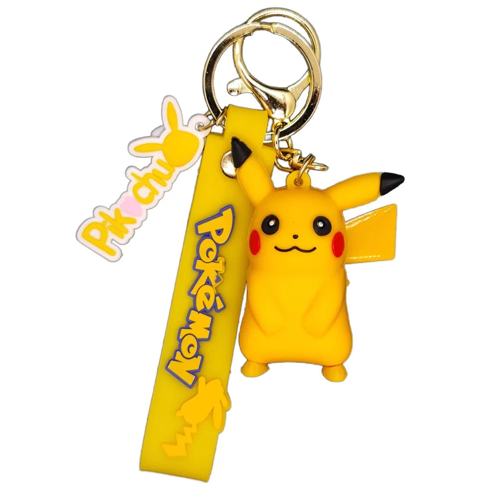 Pokemon Keychain Pikachu Koda Duck Pendant Jewelry Figurines Doll Cartoon