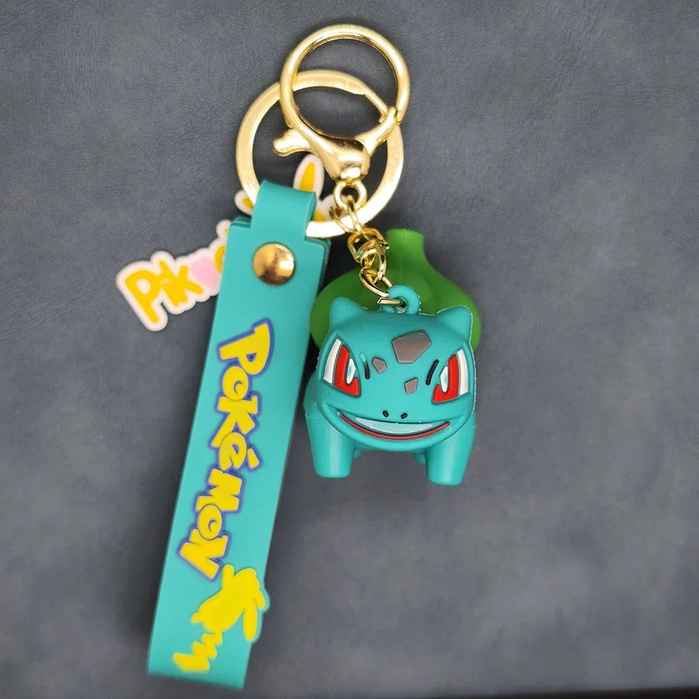 Pokemon Keychain Pikachu Koda Duck Pendant Jewelry Figurines Doll Cartoon