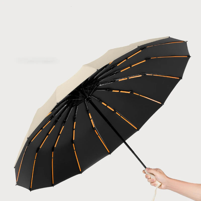 12 Bone Fully Automatic Umbrella - Three Fold Umbrella UV Resistant.