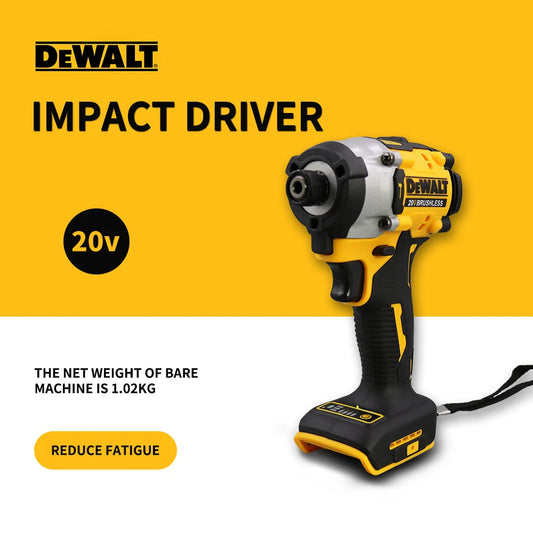 DEWALT DCF860 20V Impact Driver Screwdriver Electric Impact Drill Power Tools 205NM Brushless Cordless Rechargable Power Tools