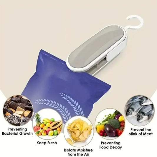 Plastic Press Sealer Sealing Clamp Portable Sealer Food Bag SealingKitchen Accessories