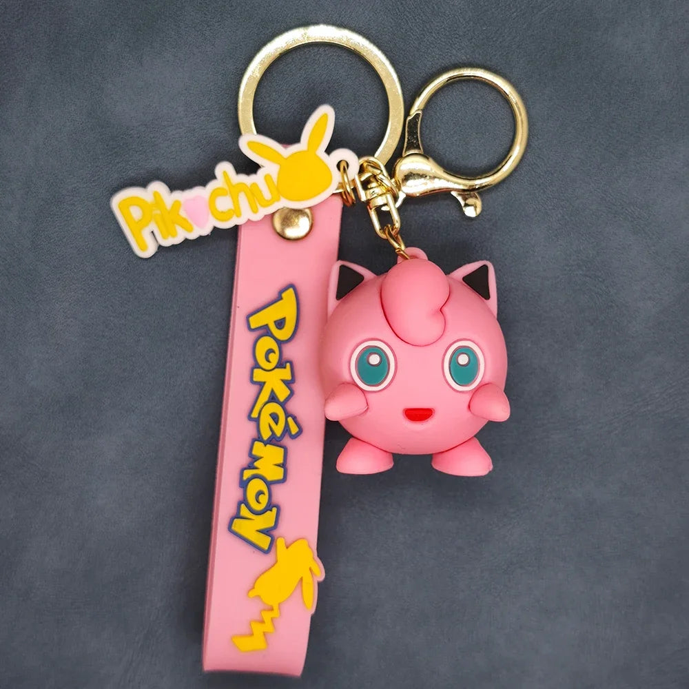 Pokemon Keychain Pikachu Koda Duck Pendant Jewelry Figurines Doll Cartoon