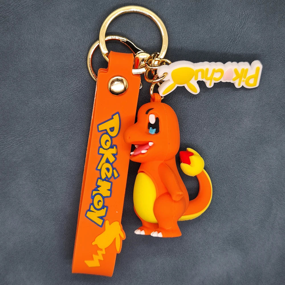 Pokemon Keychain Pikachu Koda Duck Pendant Jewelry Figurines Doll Cartoon