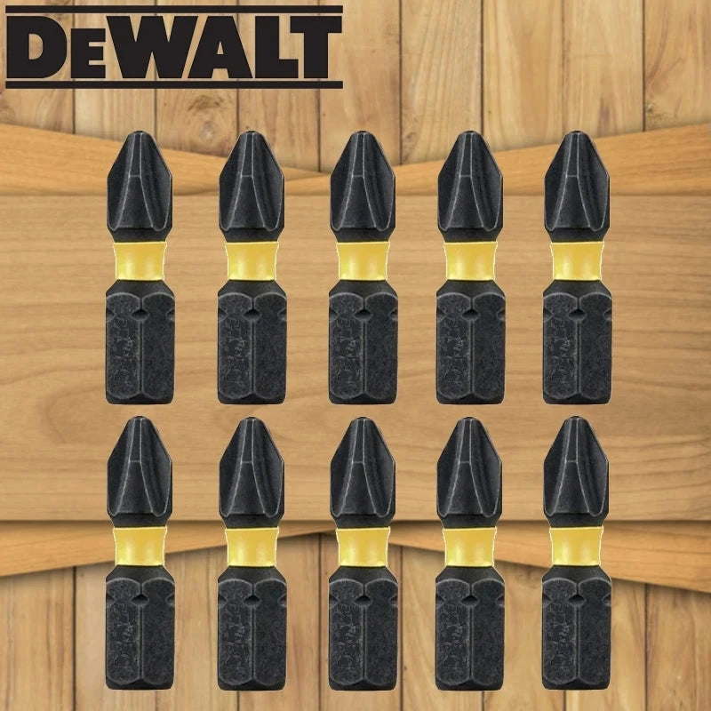 DEWALT Original PH2 SL8 Cross Slotted Drill Bits Sleeve Magnetic Ring Adapter Corner 25MM-89MM Hand Tool Accessories Series